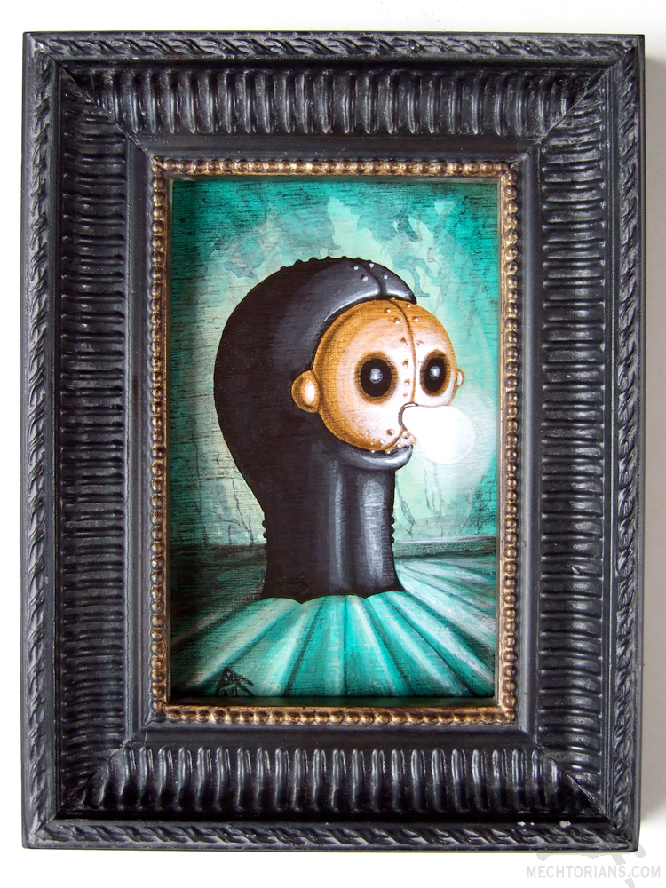 Mechtorian Uncle Fester Addams painting by Doktor A.