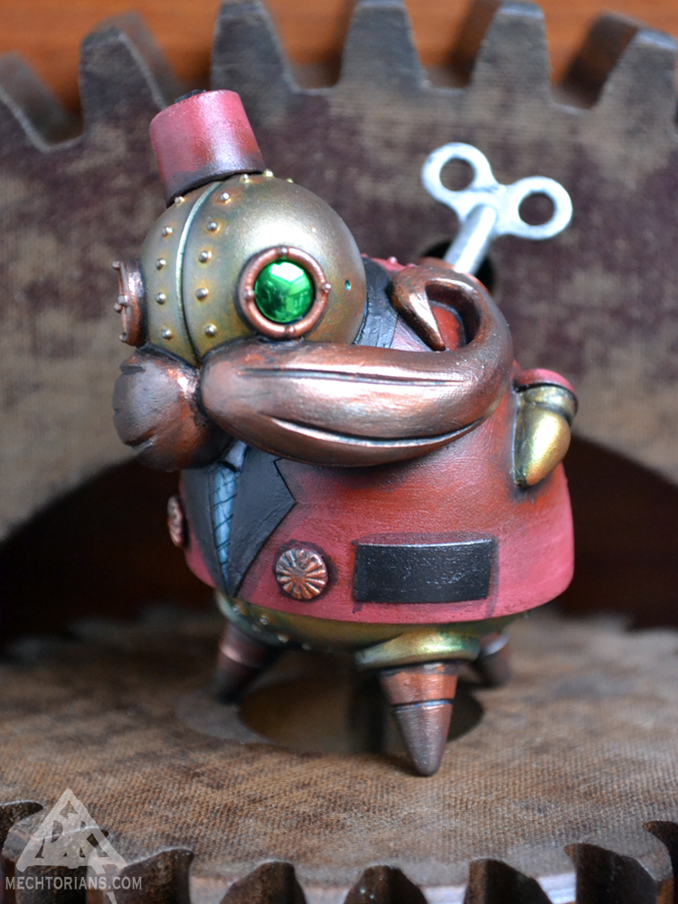 Todd Morden Resin Mechtorian figure by Doktor A. Red hand painted edition.