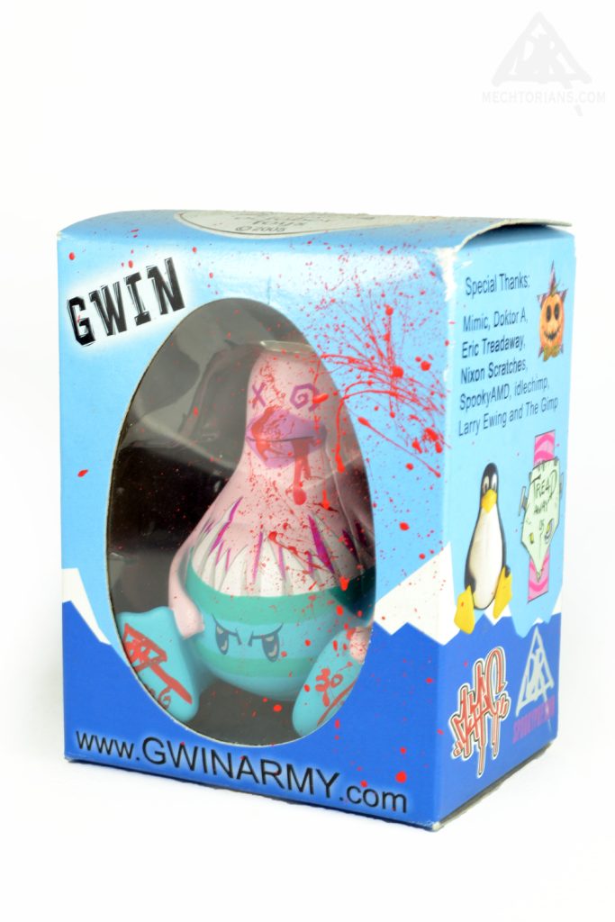 Bloodied Gwin Embellished edition vinyl art toy from Doktor A and October Toys.