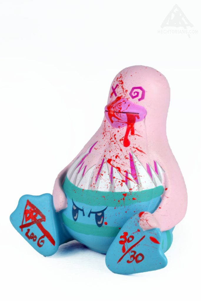 Bloodied Gwin Embellished edition vinyl art toy from Doktor A and October Toys.
