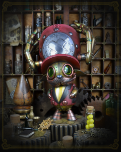 Anthony-T-Chopper-PromoAnthony T Chopper.Mechtorian sculpture created by Doktor A. Bruce Whistlecraft.Inspired by the anime One Piece.2019.