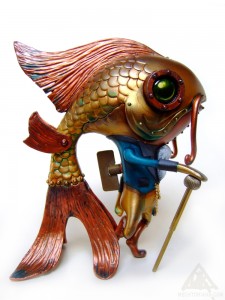 Obadiah Marsh Abhorrent Piscine Denizen of the Deep.Right Side.Obadiah Marsh Abhorrent Piscine Denizen of the DeepThe original Custom of the Fishman created in 2021 from the Munkyking toy.