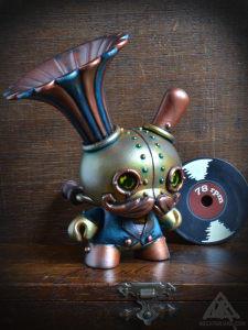 Gramophone Customised Dunny Series. By Doktor A. Bruce Whistlecraft.2019.Promo-WEB