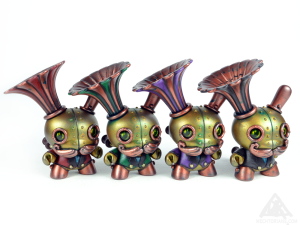 Gramophone Customised Dunny Series. By Doktor A. Bruce Whistlecraft.2019.-Four-Colours-WEB