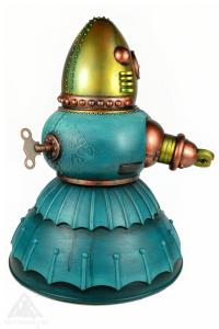 Lady Nosuke.Mechtorian customised toy by Doktor A.Bruce Whistlecraft.2023.Back.