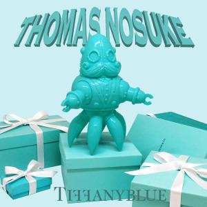 Thomas Nosuke Sofubi toy. Tiffany Blue edition by Doktor A. Bruce Whistlecraft and Tomenosuke