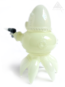 Thomas Nosuke Sofubi toy. Id Glow edition by Doktor A. Bruce Whistlecraft and Tomenosuke